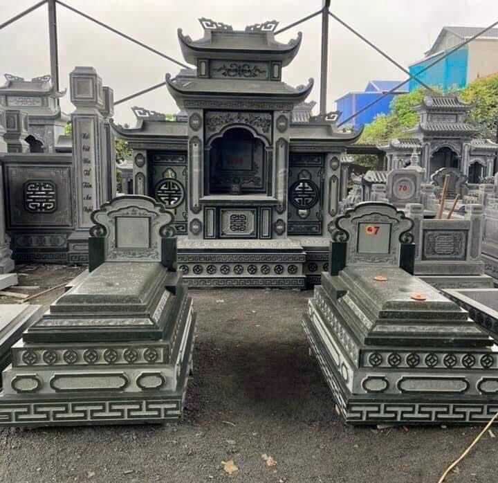 Mẫu lăng thờ đá 003