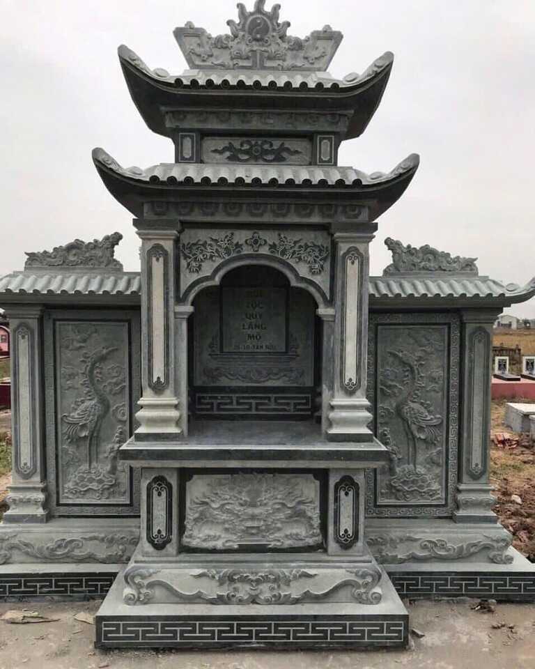 Mẫu lăng thờ đá 004