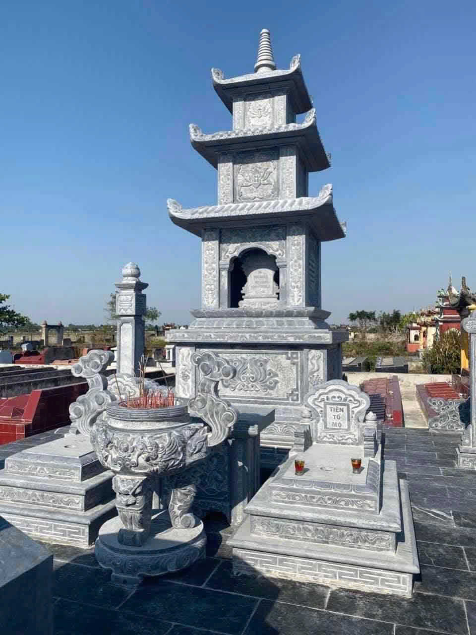 Mẫu tháp đá 003